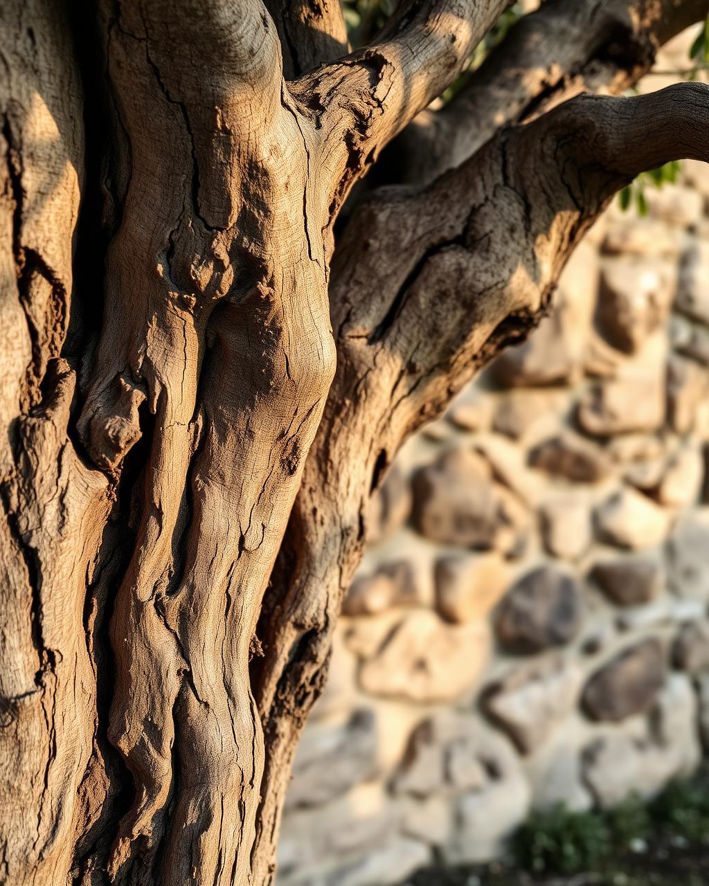 Ancient olive bark